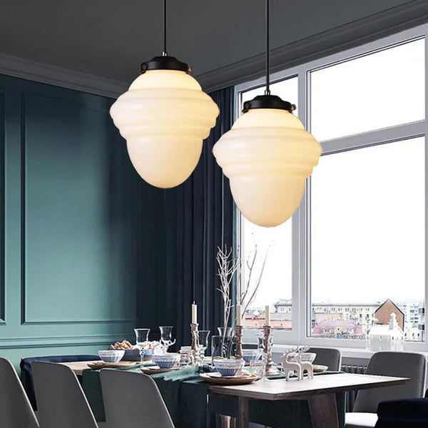 Hanglamp – Melkglas ontwerp – Geschikt voor diverse interieurstijlen | E27 fitting