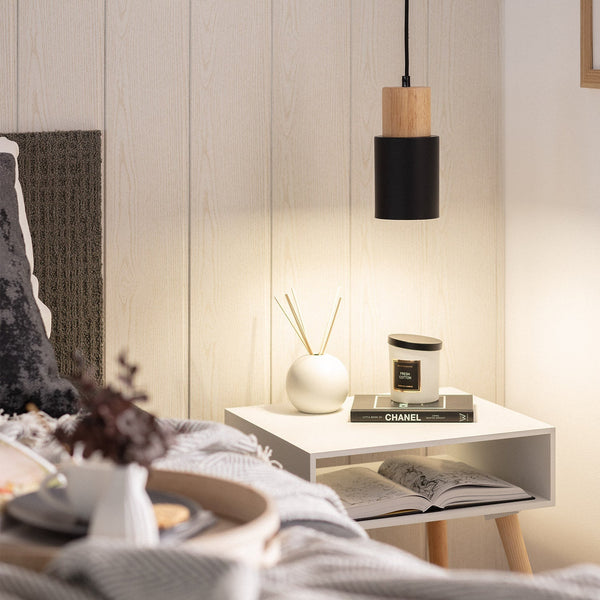 Hanglamp – Cilindervormig ontwerp – Geschikt voor diverse interieurstijlen | E27 fitting, energiezuinig