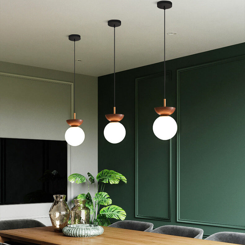 Hanglamp – Elegante Zen-verlichting – Houten constructie, sfeervolle ambiance