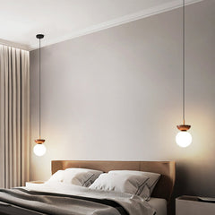 Hanglamp – Elegante Zen-verlichting – Houten constructie, sfeervolle ambiance