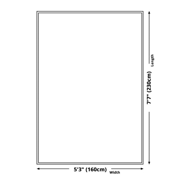 Abstract tapijt – Wasbaar, anti-slip – Polyester, voor woonkamer