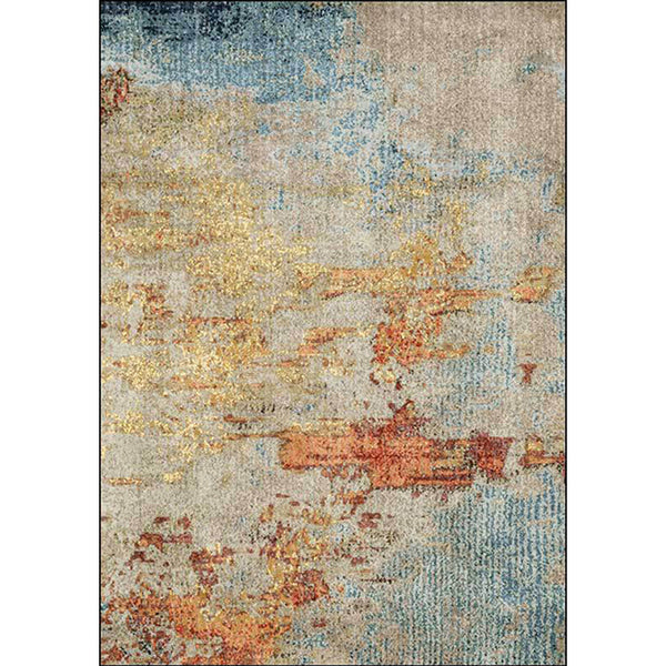 Abstract tapijt – Wasbaar, anti-slip – Polyester, industrieel vloerkleed voor woonkamer