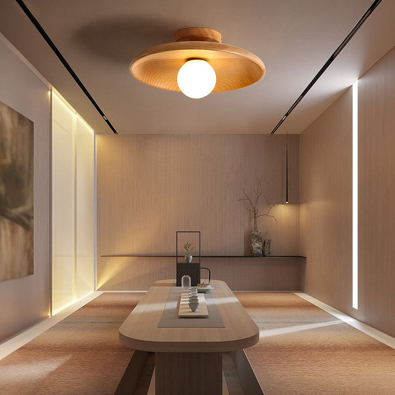 Hanglamp – Minimalistisch ontwerp – Noordelijk hout voor hal