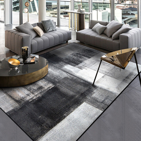 Abstract tapijt – Wasbaar, niet-slip, huisdiervriendelijk – Polyester voor woonkamer