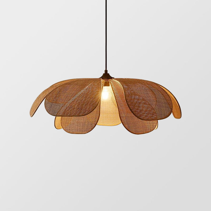 Rattan Hanglamp – Bloemvormig ontwerp – Geschikt voor binnengebruik, duurzaam materiaal