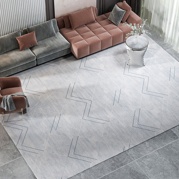 Trellis tapijt – Minimalistisch ontwerp – Polyester, vlekbestendig, huisdiervriendelijk, niet-slip achterzijde