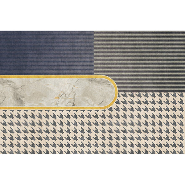 Tapijt – Vlekbestendig | Anti-slip | Katoenmix met geometrisch patroon
