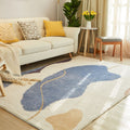 Vloerkleed – Anti-slip | Katoenmix | Easy Care, Multi-kleuren kleurblok design