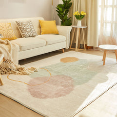 Vloerkleed – Anti-slip | Katoenmix | Easy Care, Multi-kleuren kleurblok design