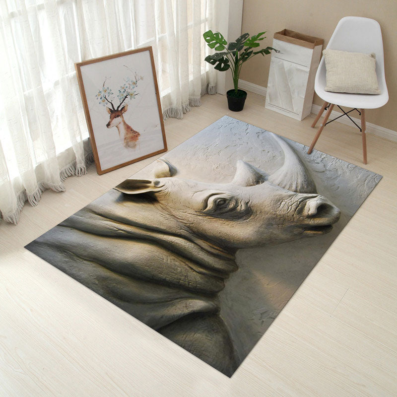 Vloerkleed – Creatief ontwerp – Polypropyleen, wasbaar, huisdiervriendelijk, niet-slip
