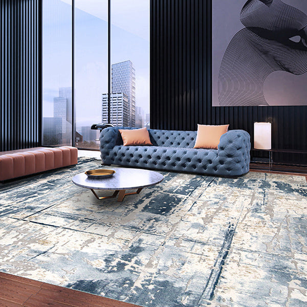 Vloerkleed – Abstracte roestlook – Anti-slip, wasbaar, vlekbestendig voor salon