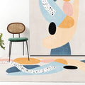 Vloerkleed | Abstracte print | Vlekbestendig, antislip, polyester, machinewasbaar