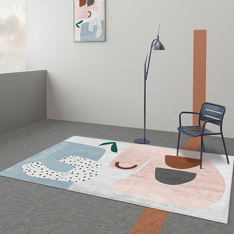 Vloerkleed | Abstracte print | Vlekbestendig, antislip, polyester, machinewasbaar