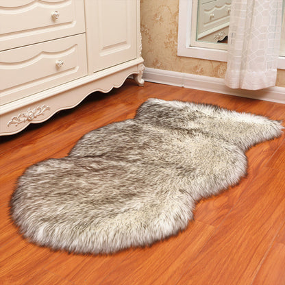 Vloerkleed – Onregelmatige vorm, anti-slip achterkant – Polyester, machine wasbaar, multi-gekleurde design