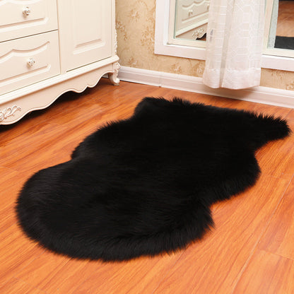 Vloerkleed – Onregelmatige vorm, anti-slip achterkant – Polyester, machine wasbaar, multi-gekleurde design