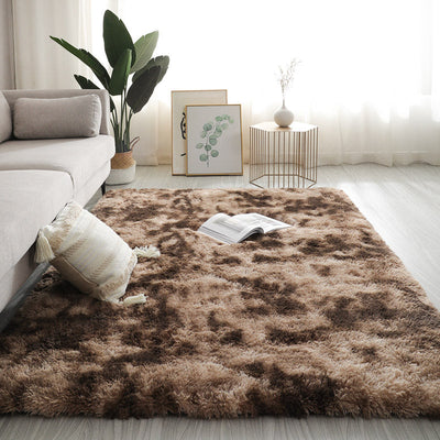 Vloerkleed – Ontspannend en veelkleurig – Synthetisch met anti-slip achterkant, kleurbestendig — Koffie