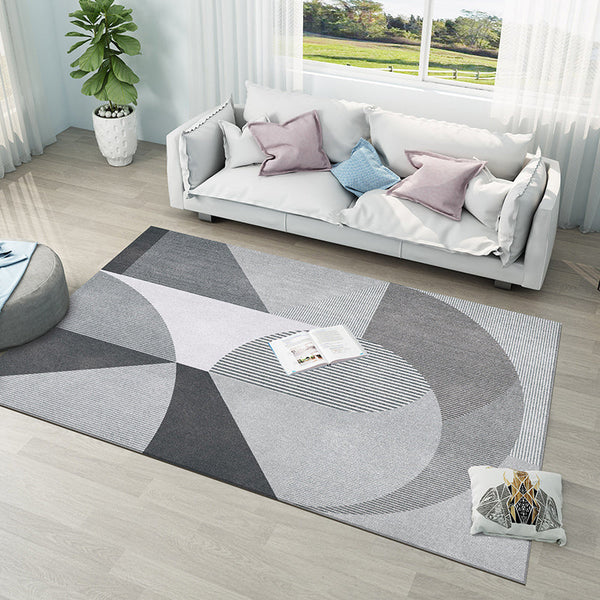 Kleurblok vloerkleed – Wasbaar | Anti-slip achterkant | Polyester, voor binnen gebruik
