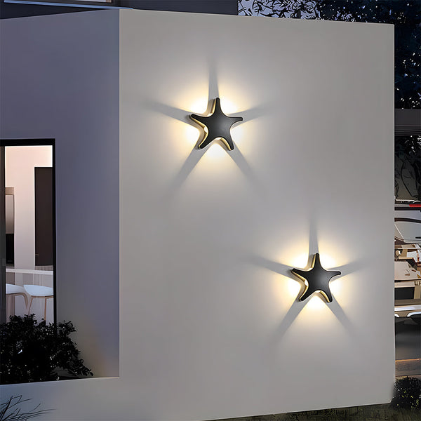 Wandlamp LED – Stervormig ontwerp – Creatieve buitenverlichting voor stijlvolle ambiance