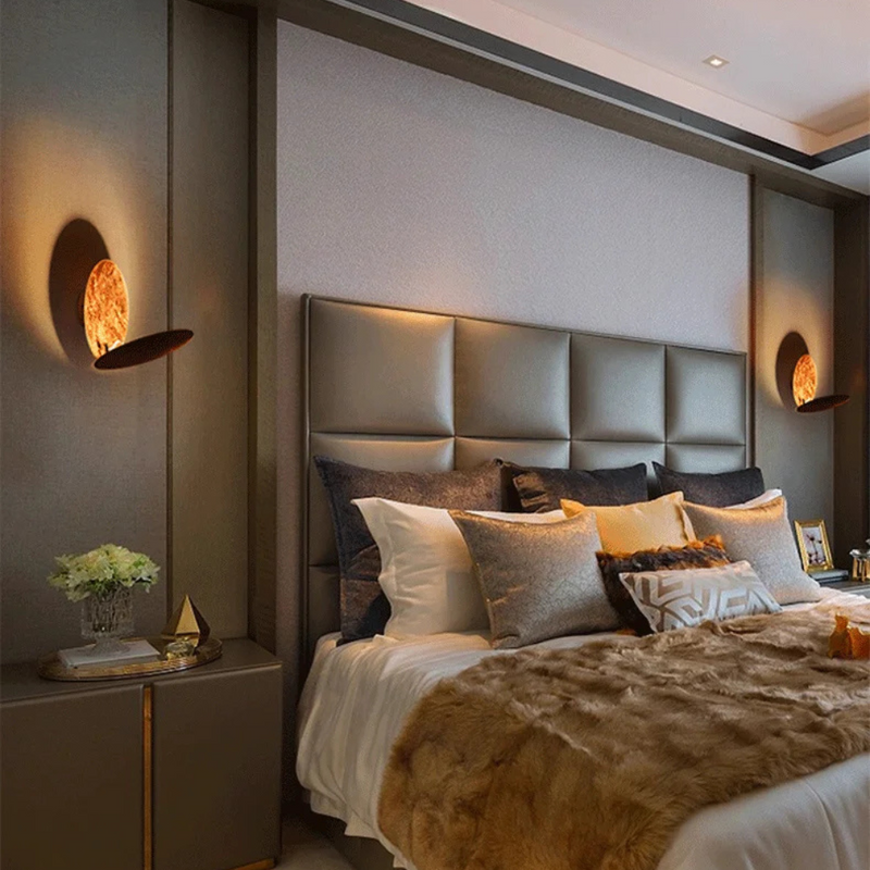 Wandlamp – Elegante Maan-gouden Ontwerp – Creëert Gezellige Sferen