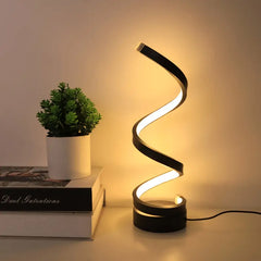 Tafellamp – LED-Spiraal – Dimbaar modern design voor stijlvolle verlichting