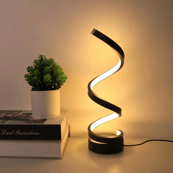 Tafellamp – LED-Spiraal – Dimbaar modern design voor stijlvolle verlichting