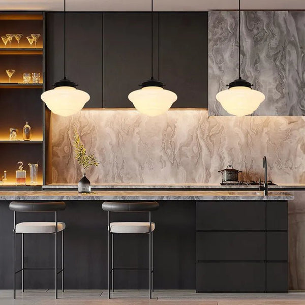 Hanglamp – Melkglas ontwerp – Geschikt voor diverse interieurstijlen | E27 fitting