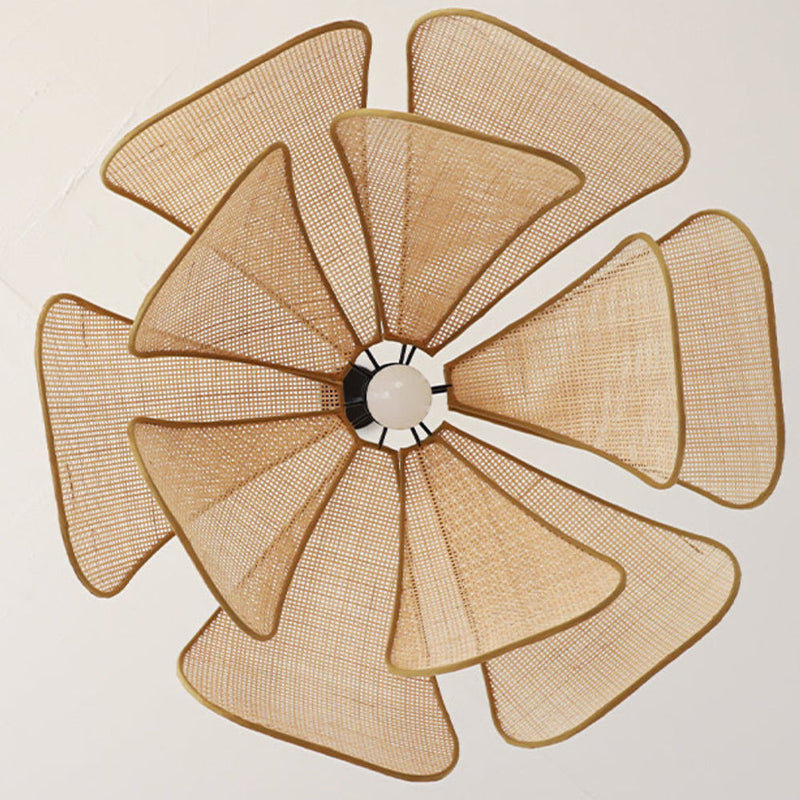 Rattan Hanglamp – Bloemvormig ontwerp – Geschikt voor binnengebruik, duurzaam materiaal