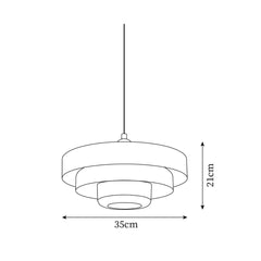 Gelaagde Hanglamp – Modern design met meerdere niveaus – Geschikt voor diverse interieurstijlen