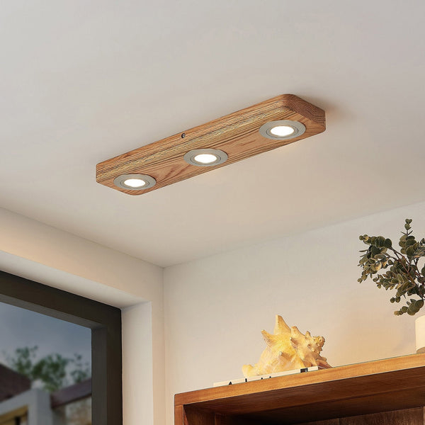 Plafondlamp – Multi-directioneel – Eiken houten spot