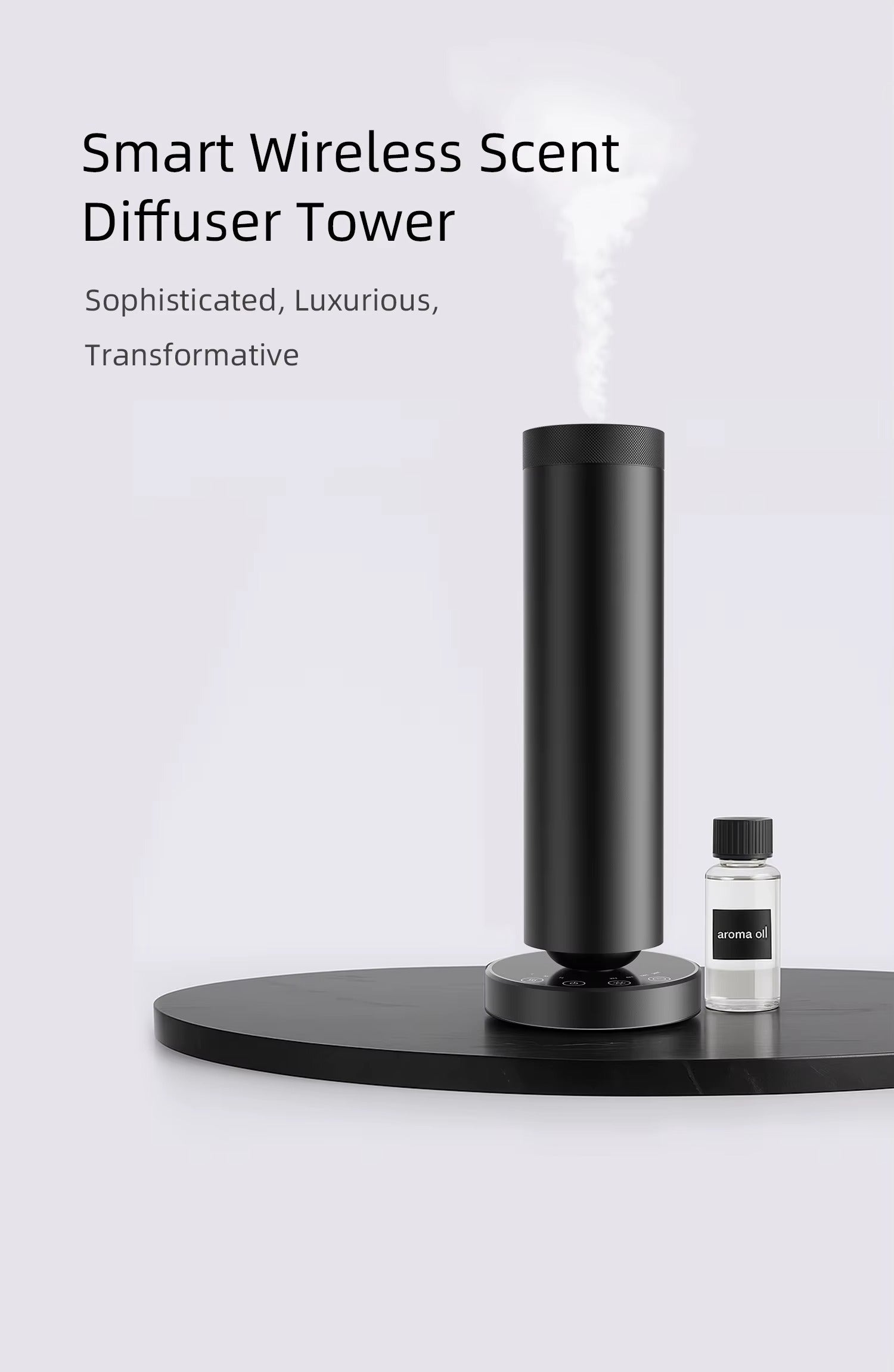 Tall Floor Aroma Diffuser M-090L | 120ml | Bluetooth & Remote Control