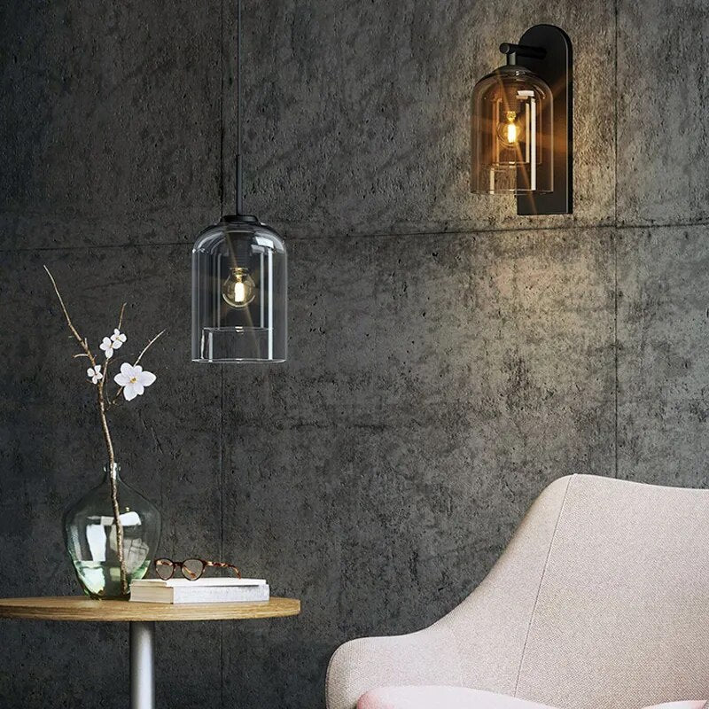 Wandlamp – Scandinavisch Design – Glas, Modern, Elegante Thuisverlichting