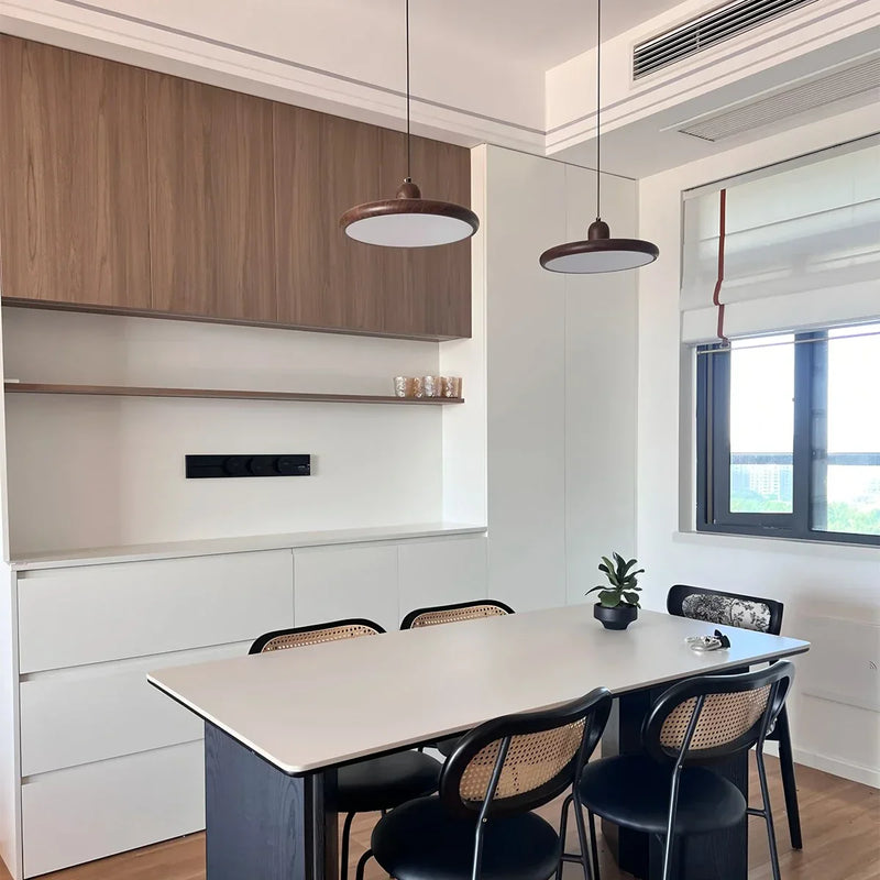 Houten Hanglamp – Modern design – Geschikt voor binnengebruik, energiezuinig
