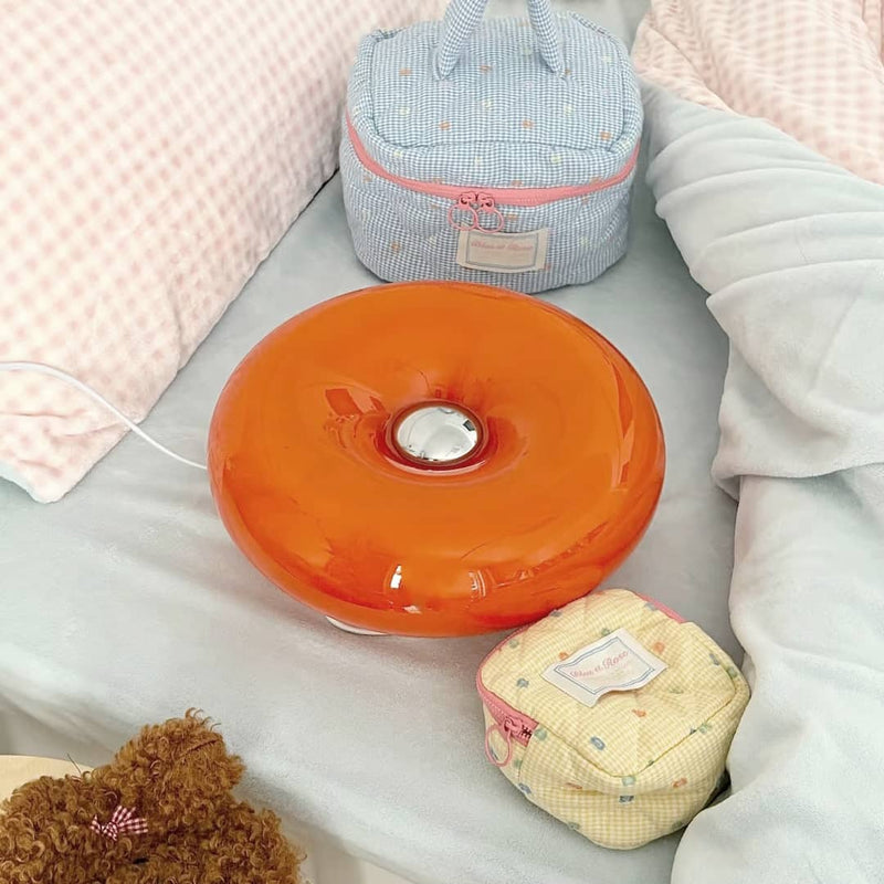 Decoratieve Glazen Tafellamp – Bauhaus Donut Lamp – Geschikt voor Binnengebruik