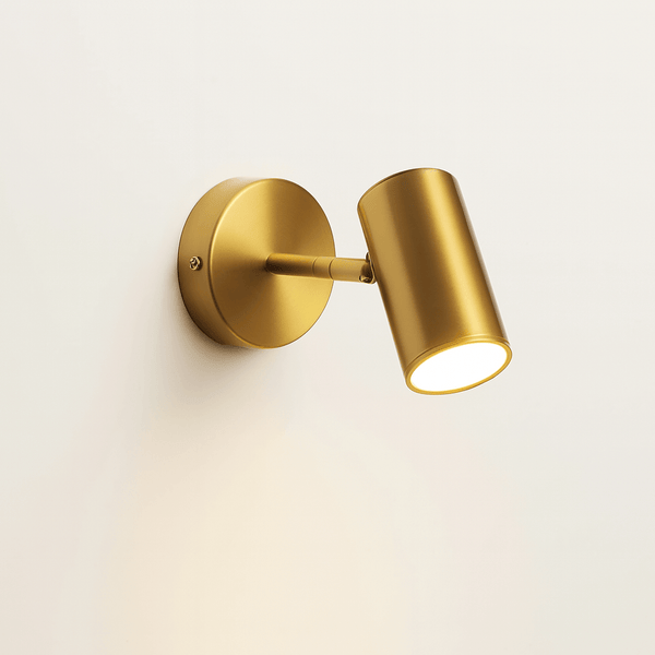 Wandlamp – Moderne LED-lamp – Verstelbaar, geborsteld goud