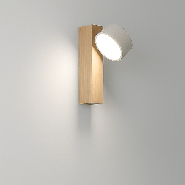 Wandlamp – Stijlvolle natuurstenen lamp – Off-white travertin materiaal