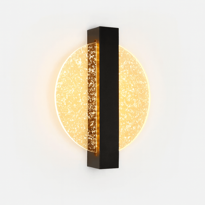 Wandlamp – Rond ontwerp – Bladsilber, warm en gezellig licht