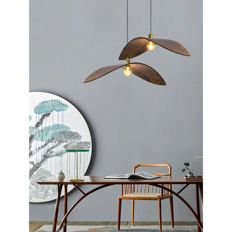 Hanglamp – Gebogen houtdesign – Geschikt voor diverse interieurstijlen