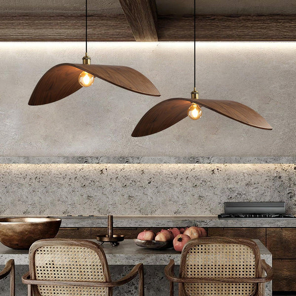 Hanglamp – Gebogen houtdesign – Geschikt voor diverse interieurstijlen