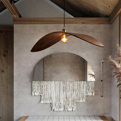 Hanglamp – Gebogen houtdesign – Geschikt voor diverse interieurstijlen