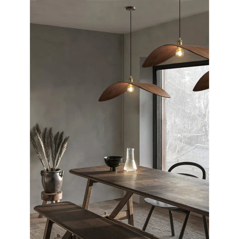 Hanglamp – Gebogen houtdesign – Geschikt voor diverse interieurstijlen