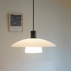 Hanglamp – Elegant minimalistisch design – Witte glazen constructie