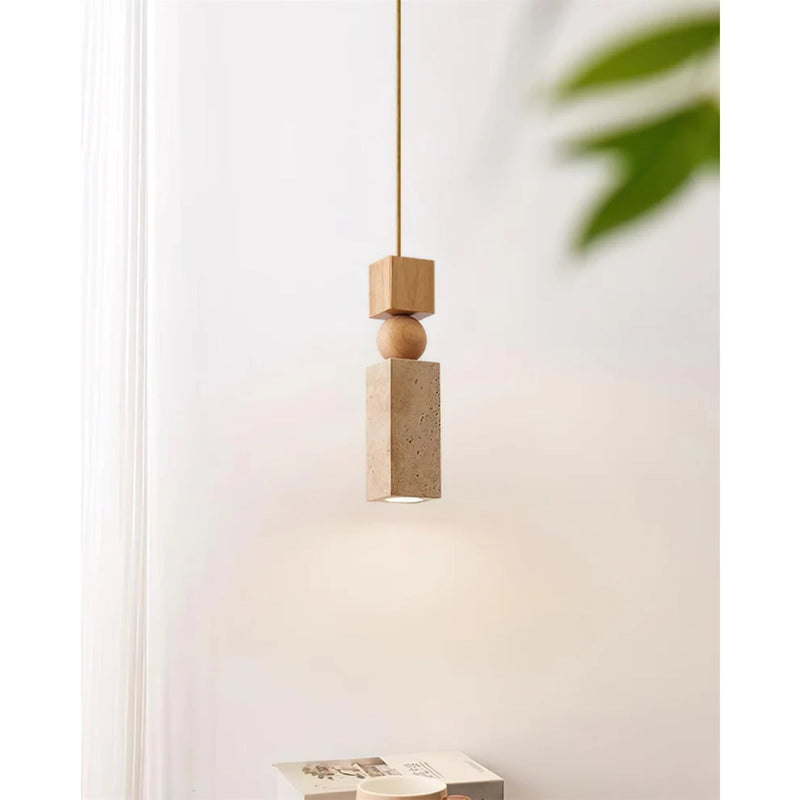 Hanglamp – Modern design – Travertijn materiaal, geschikt voor diverse interieurstijlen