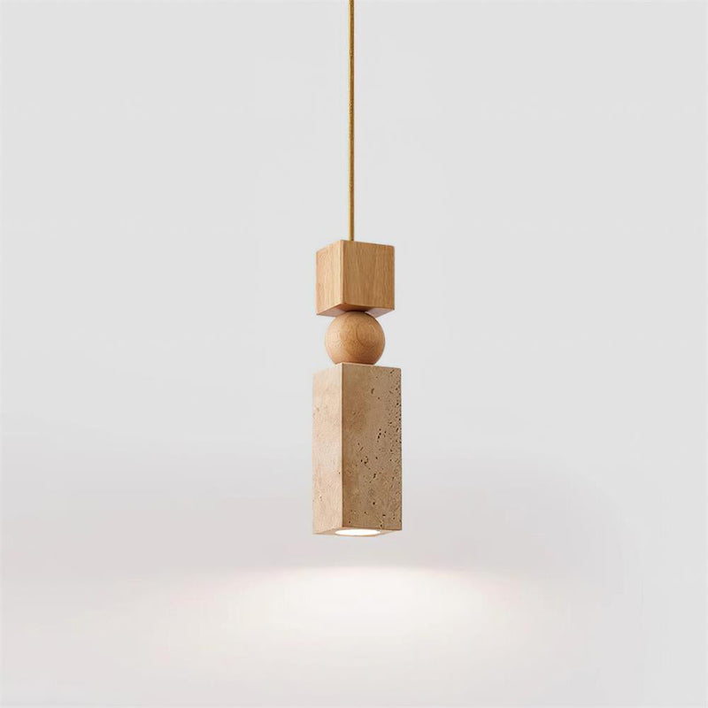 Hanglamp – Modern design – Travertijn materiaal, geschikt voor diverse interieurstijlen