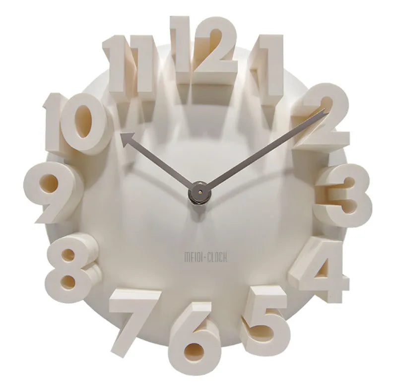 Modern 3D Number Wall Clock | Silent & Stylish Home Décor