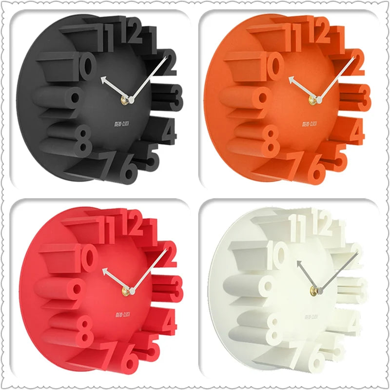 Modern 3D Number Wall Clock | Silent & Stylish Home Décor