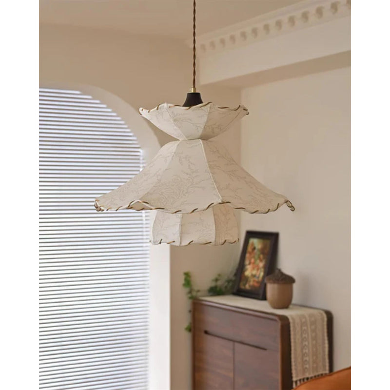 Hanglamp – Stof – Geschikt voor diverse interieurstijlen | E27 fitting, energiezuinig