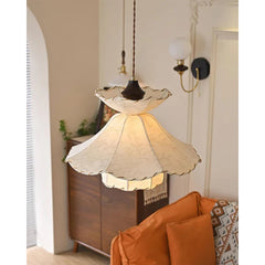 Hanglamp – Stof – Geschikt voor diverse interieurstijlen | E27 fitting, energiezuinig
