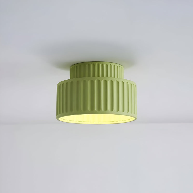 Plafondlamp – Geribbeld ontwerp – Kunsthars, tijdloze elegantie voor elke ruimte