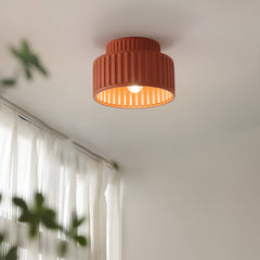 Plafondlamp – Geribbeld ontwerp – Kunsthars, tijdloze elegantie voor elke ruimte