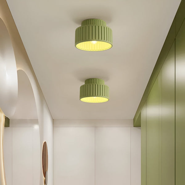 Plafondlamp – Geribbeld ontwerp – Kunsthars, tijdloze elegantie voor elke ruimte